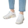 Women's PandaMania White Mesh Sneakers - Image 2