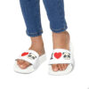 Youth I LOVE PANDAS White Slide Sandals