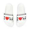 Youth I LOVE PANDAS White Slide Sandals - Image 4