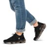Men's PandaMania Black Mesh Sneakers